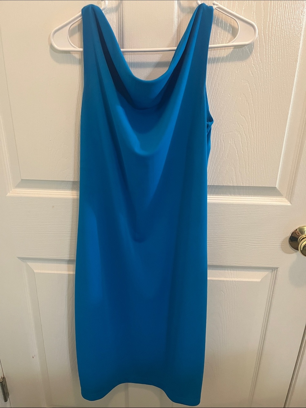 Express Turquoise Cowl Neck Midi Dress